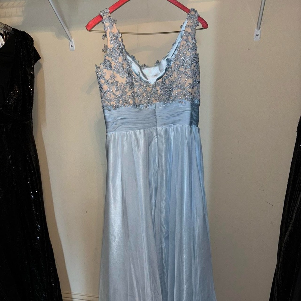 Alyce Paris Baby Blue Prom Dress - image 3